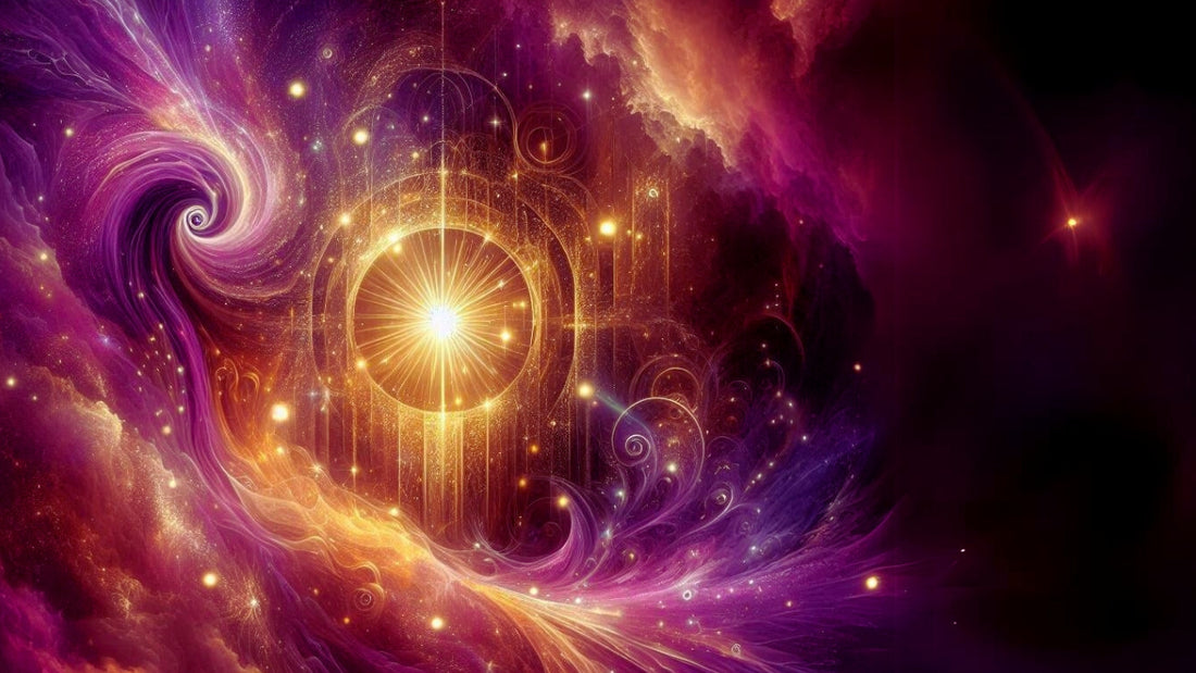 goldenes Portal im Kosmos