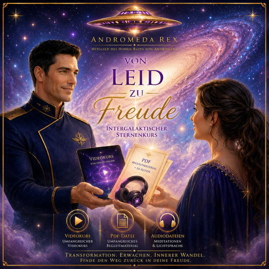 Intergalaktischer Premium-Sternenkurs 1 – Andromeda Rex: Von Leid zur Freude – Video, Audio & PDF