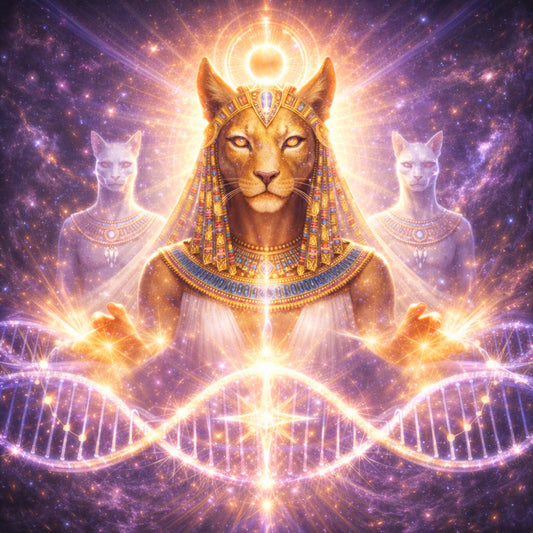 Eco de la Diosa Estelar: el lenguaje luminoso de Sekhmet para despertar el ADN lirano