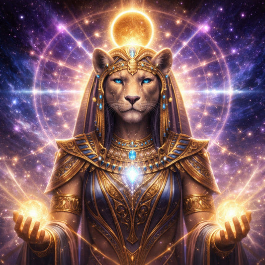 Sternenklänge aus Lyra: Deine spirituelle Lichtsprache Channeling-Sitzung mit Sekhmet - 30 Min.