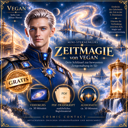 Gratis Mini-Sternenkurs Nr. 3 – Vegan: Zeitmagie – Video, Audio & PDF