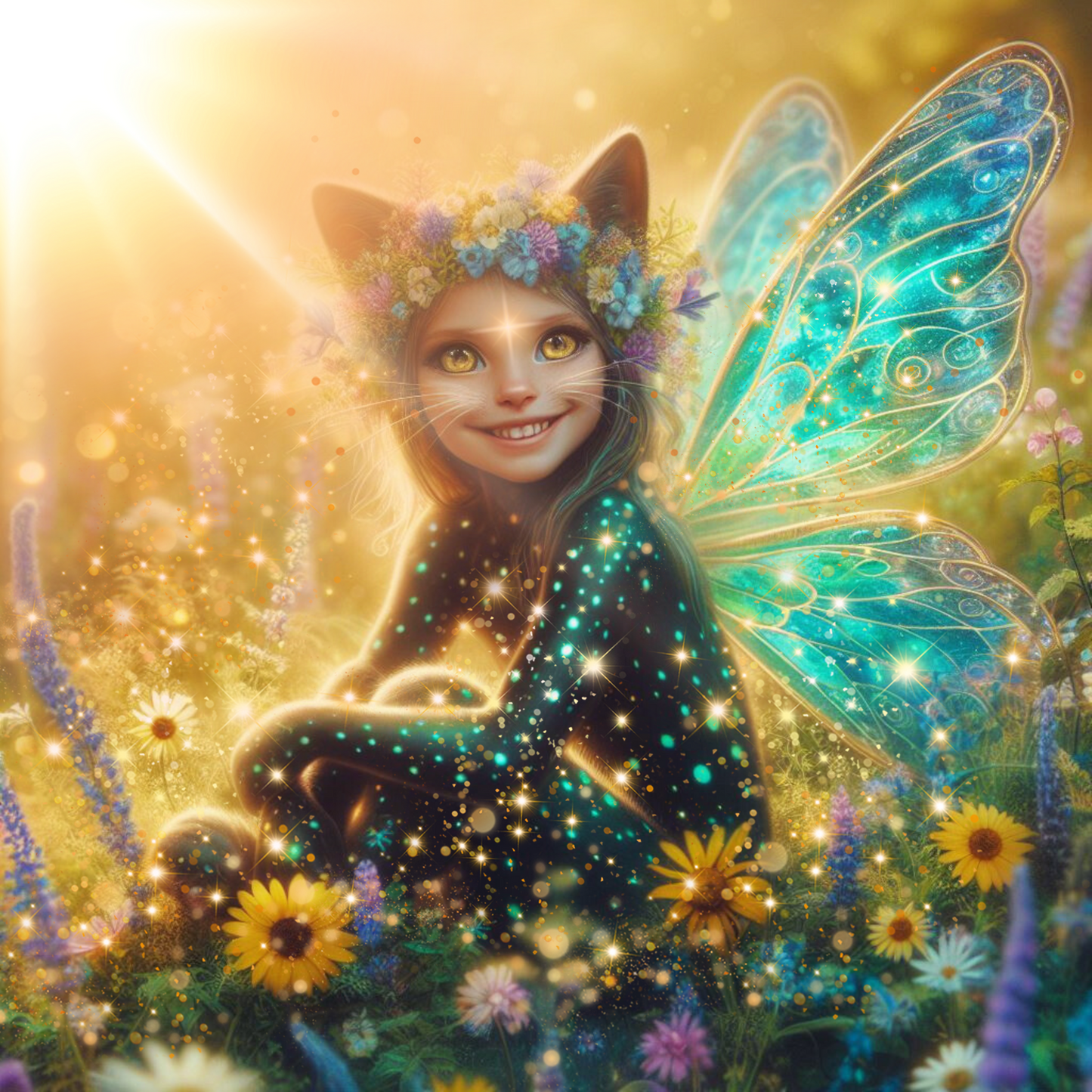 Off to abundance! Light Language for Happy Money Rain - Sulva, Lyran Cat Fairy - Audio Download